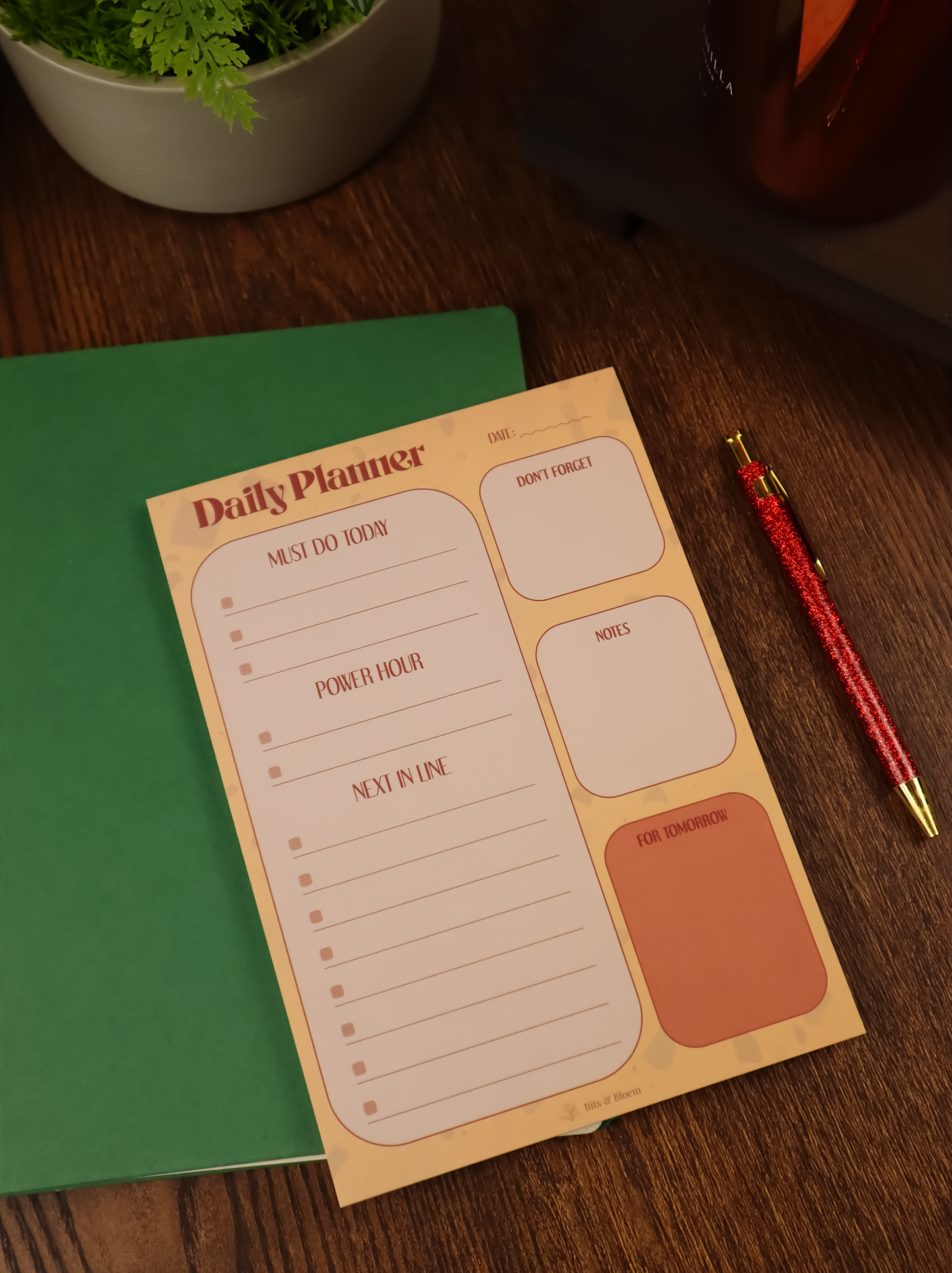 Daily planner pad