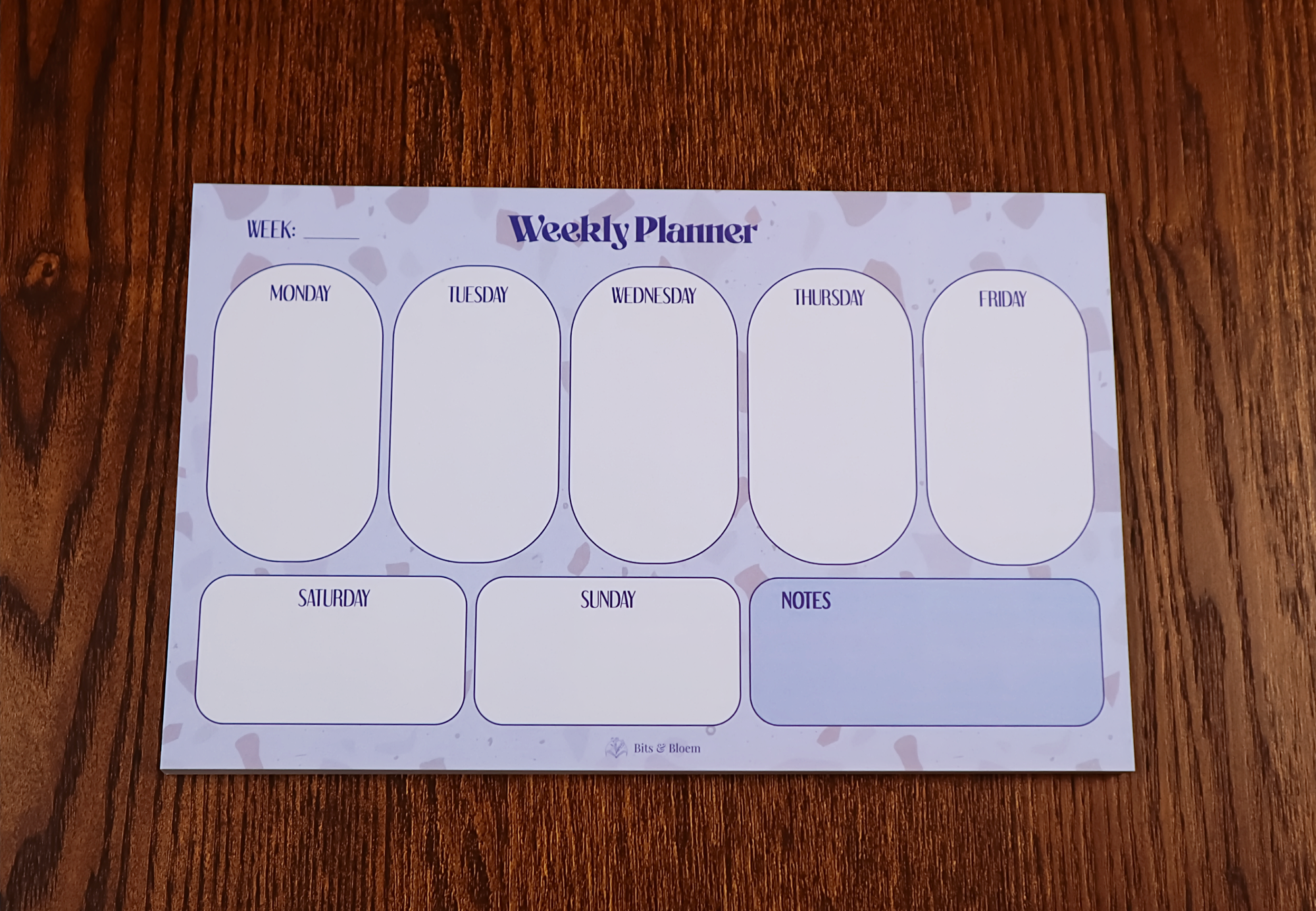 Weekly planner pad