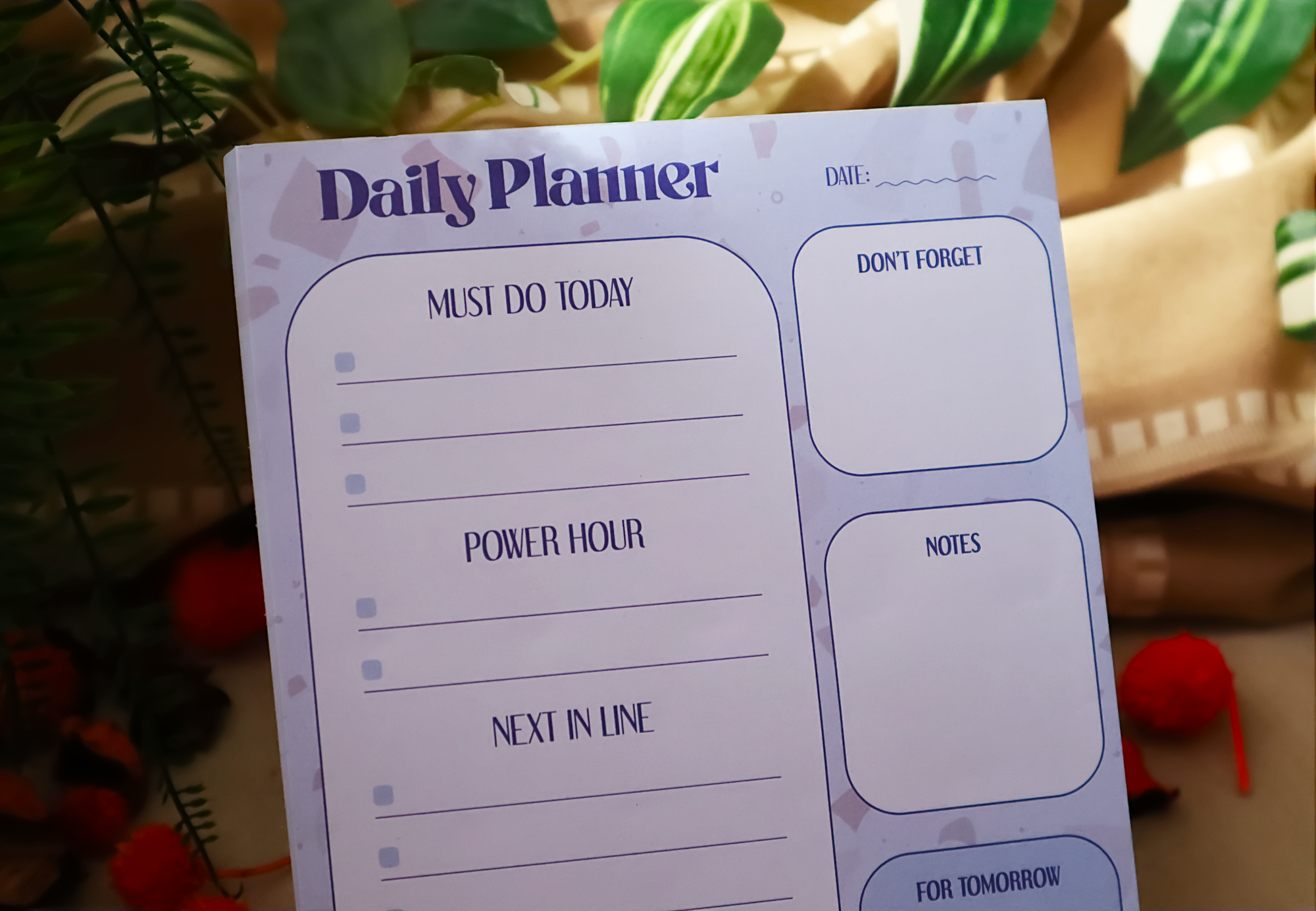 Daily planner pad