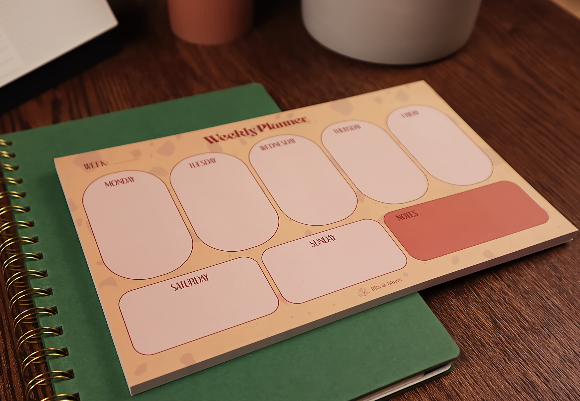 Weekly planner pad