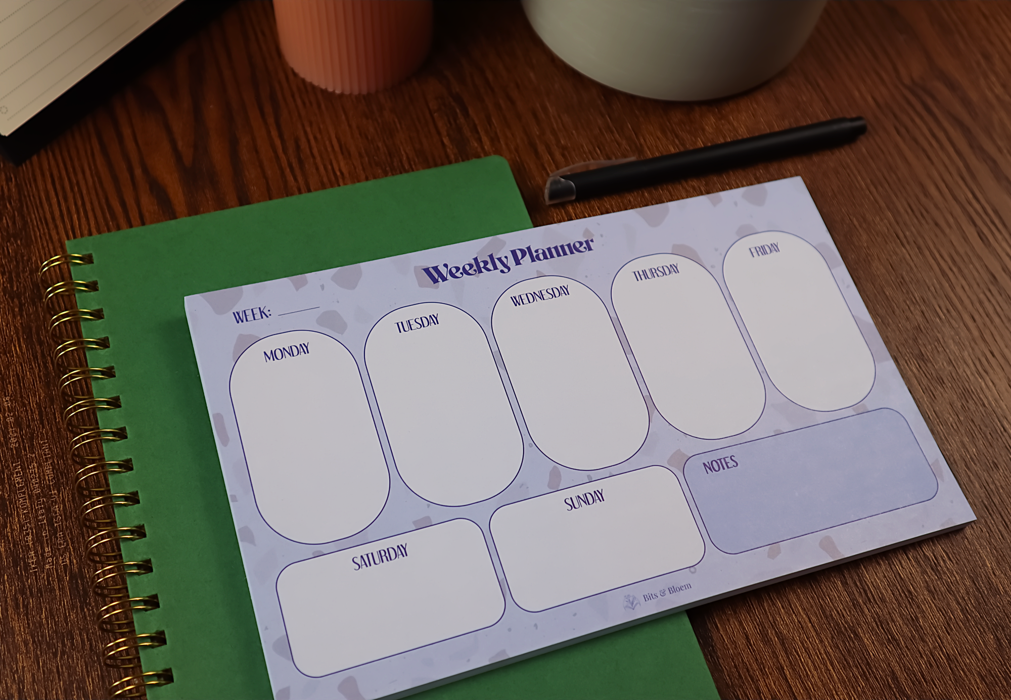 Weekly planner pad