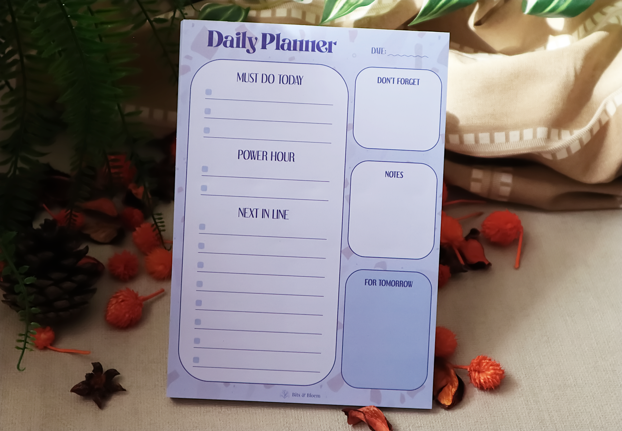 Daily planner pad