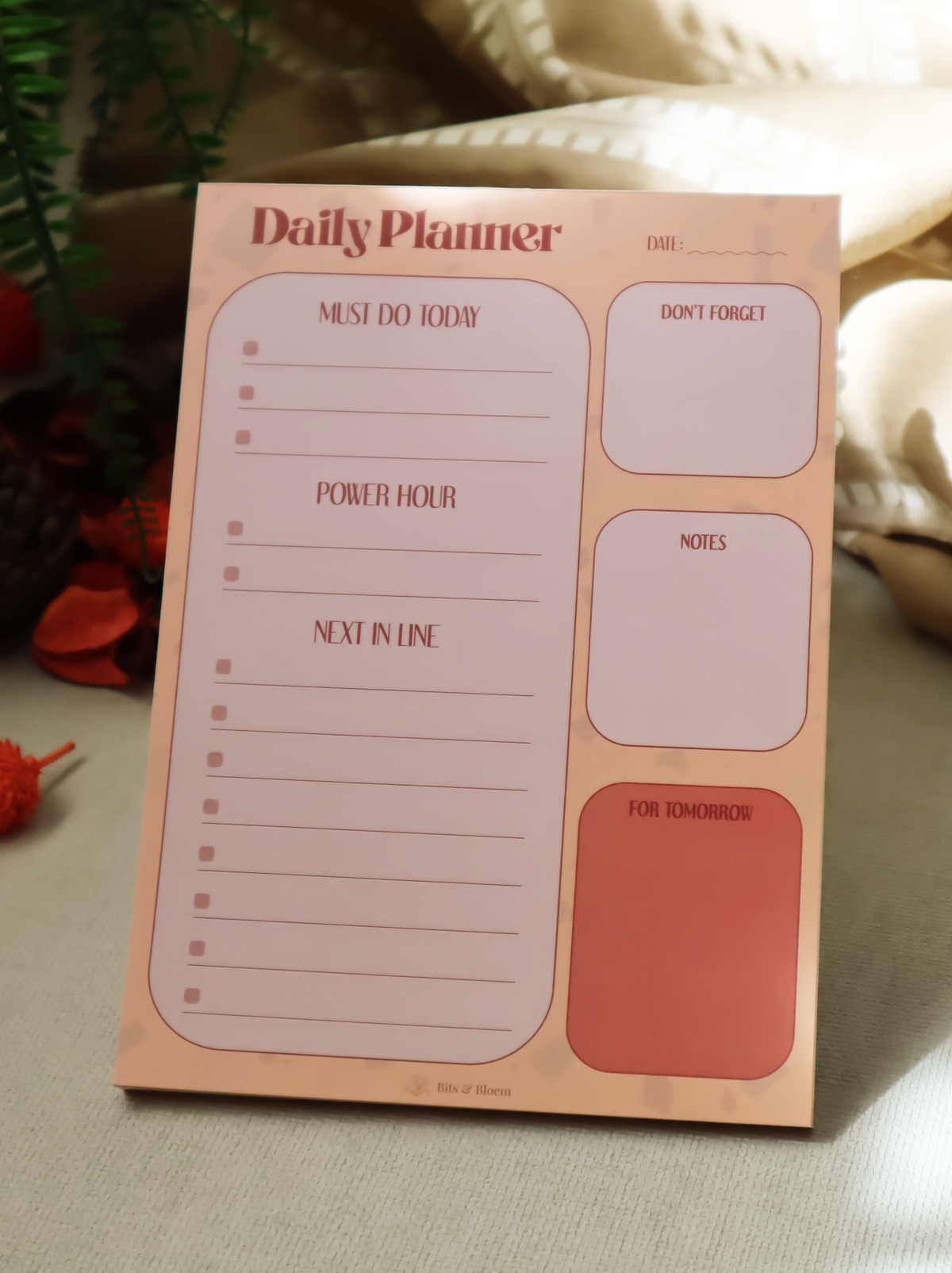 Daily planner pad