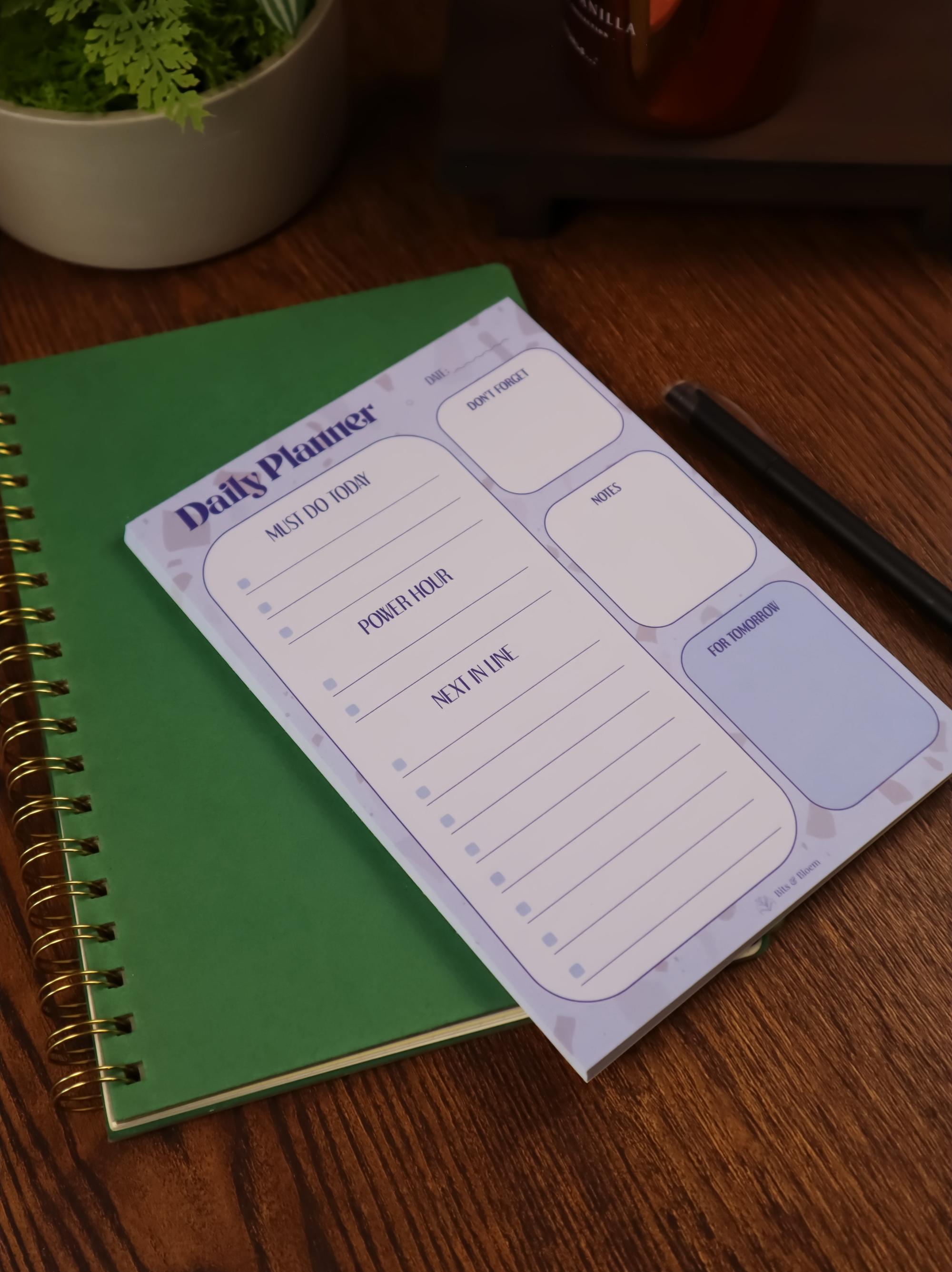 Daily planner pad